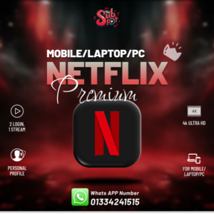 Netflix Premium 4K UHD (Mobile/PC/Laptop)